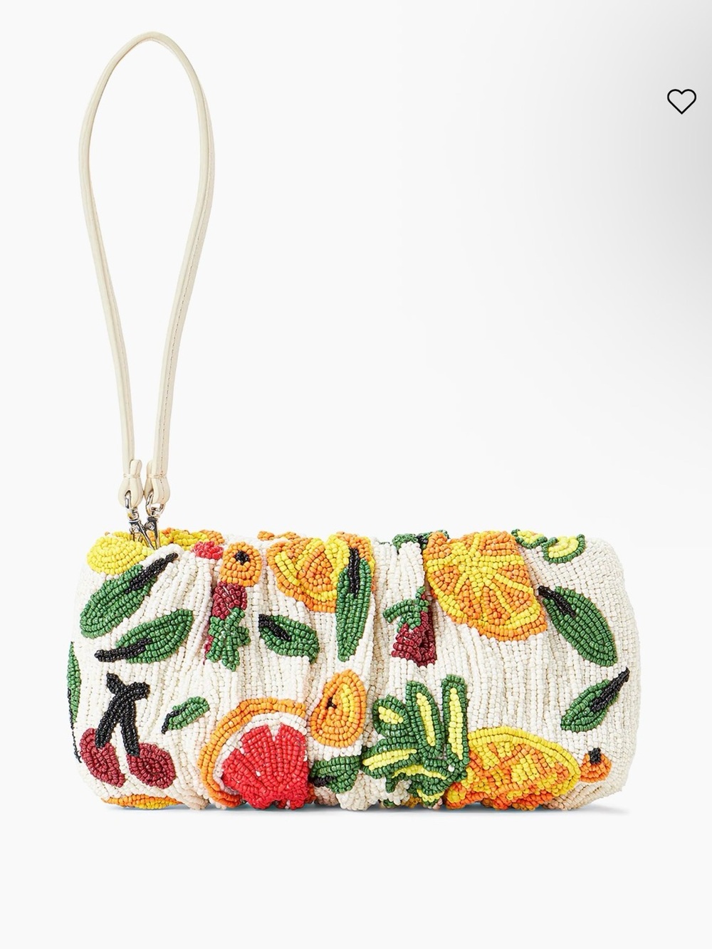 STAUD NWT White Beaded Fruit Bag - Picture 5 of 5